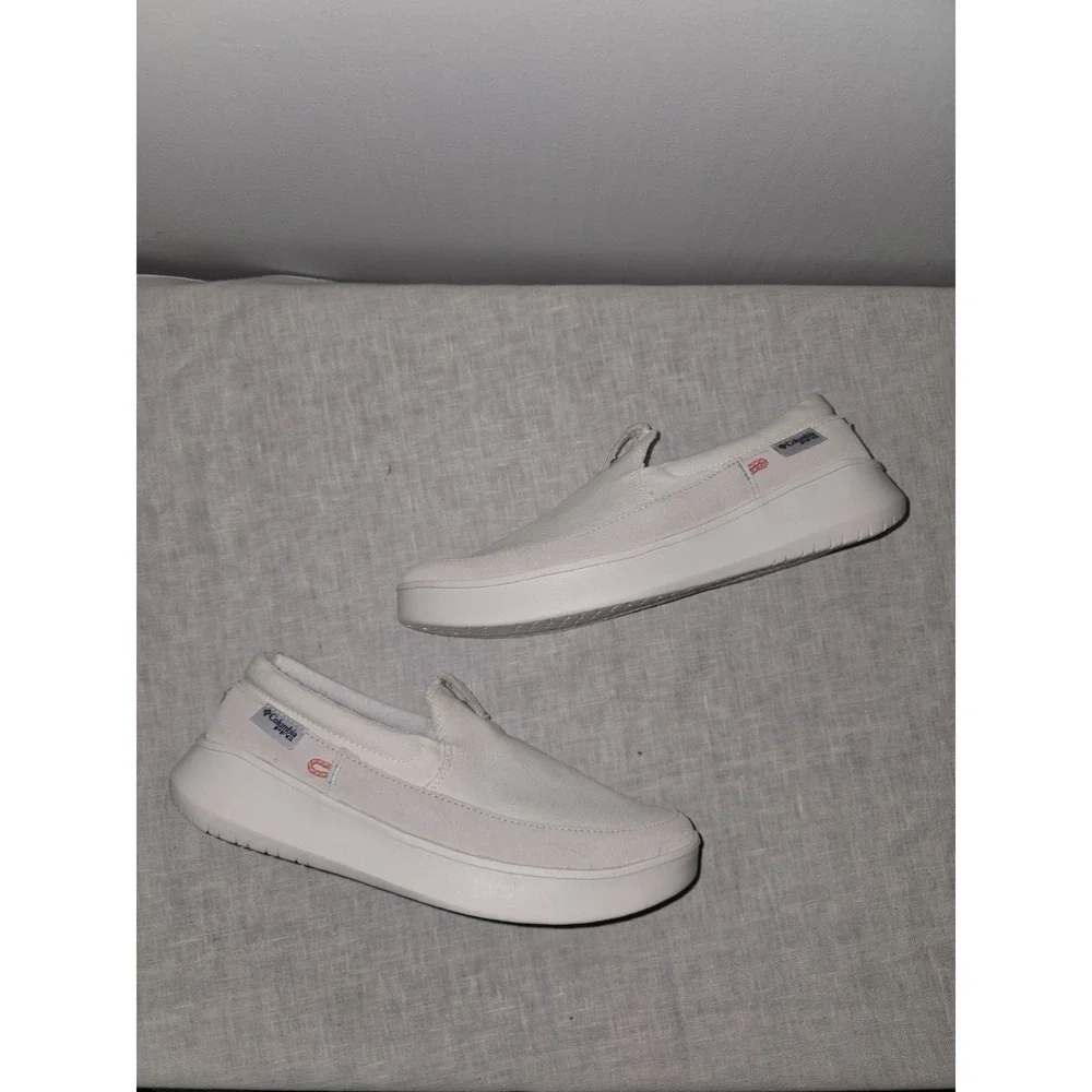 Columbia Women's White PFG Slip On Boat-Water Shoes Fishing  11 New Without Box